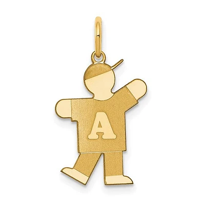14K Alphabet Boy - 14K Yellow Gold