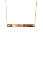 10K Rose Gold Engraveable ID Bracelet - 7 Inches