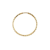 10K Gold 40mm Sleeper/Keeper/Hoop Earrings