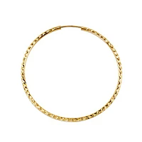 10K Gold 50mm Sleeper/Keeper/Hoop Earrings