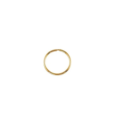 10K Yellow Gold 17mm Sleeper/Keeper/Hoop Earrings