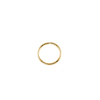 10K Yellow Gold 17mm Sleeper/Keeper/Hoop Earrings