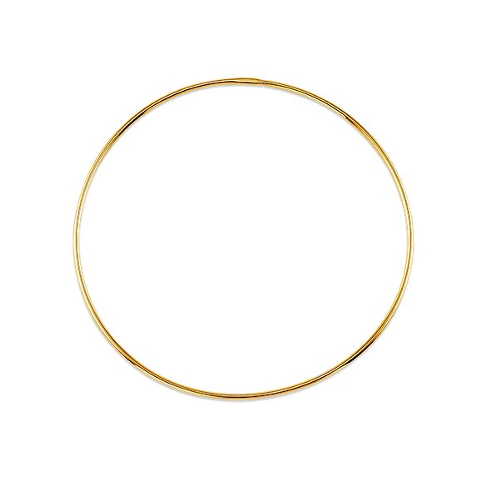 10K Gold 52mm Sleeper/Keeper/Hoop Earrings