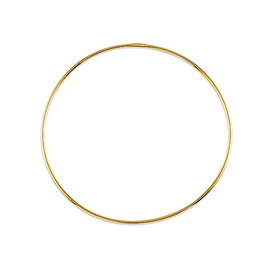 10K Gold 52mm Sleeper/Keeper/Hoop Earrings