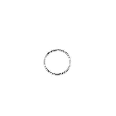 10K White Gold 17mm Sleeper/Keeper/Hoop Earrings 