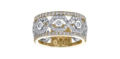 Two-Tone Diamond Ring