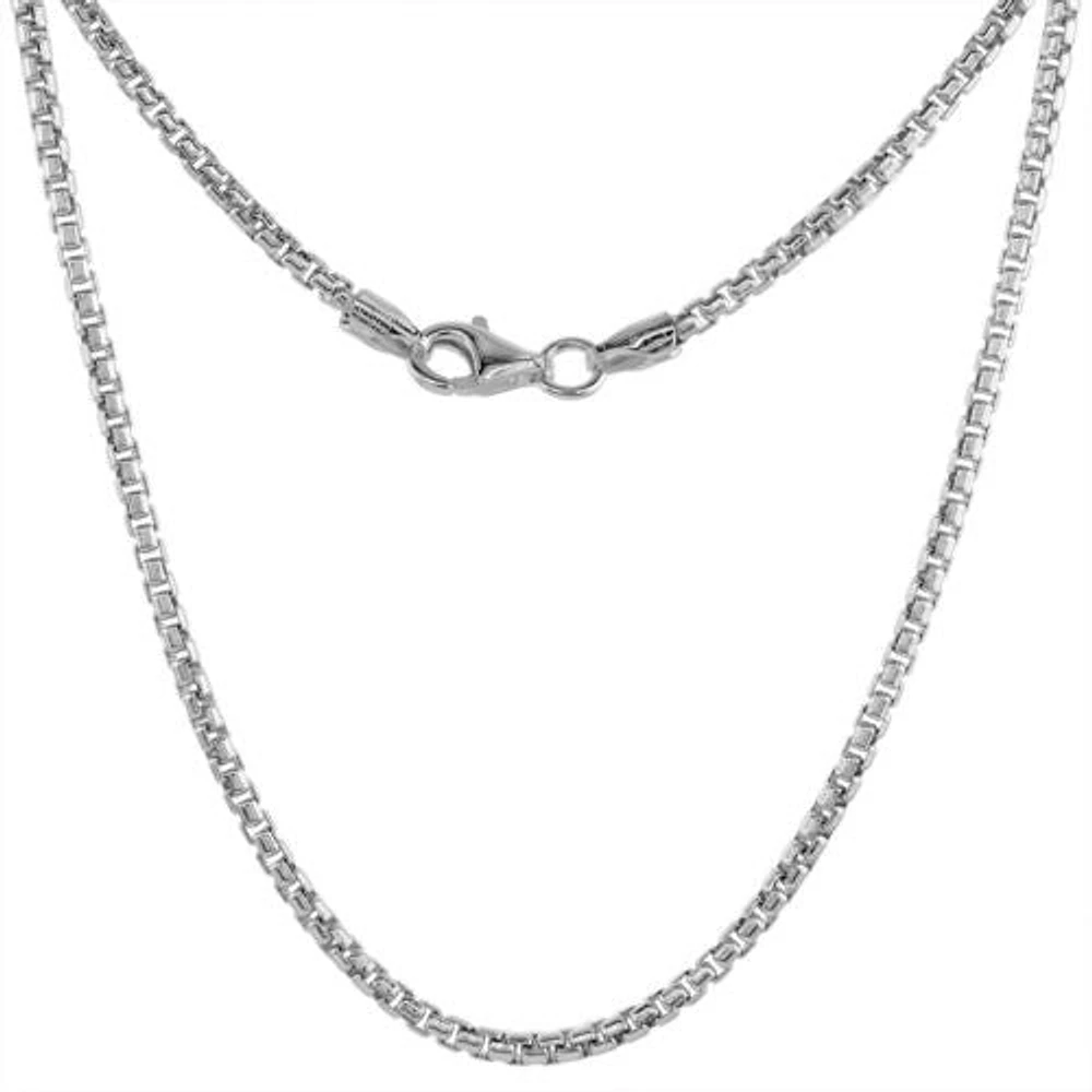 Sterling Silver Box Chain 1.5mm 22"