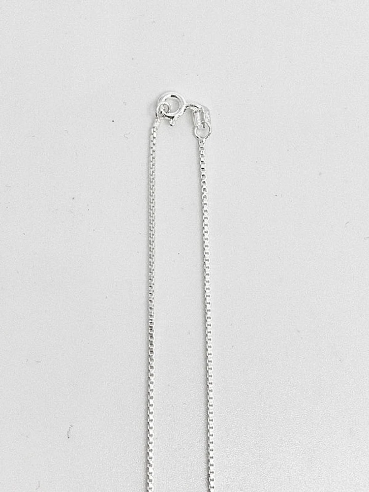 925 Sterling Silver 1.1mm Polished Boxed Chain with Spring Clasp - 16 Inches