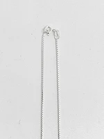 925 Sterling Silver 1.1mm Polished Boxed Chain with Spring Clasp - 16 Inches