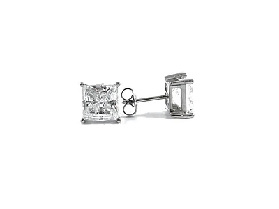 925 Silver Cubic Zirconia Stud Earrings