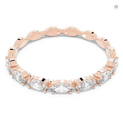 Swarovski Vittore Ring Marquise Cut, White, Rose Gold-tone Plated - 5366583