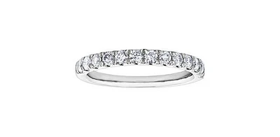10k White Gold 1.50cttw Diamond Pave Ring, size 6.5
