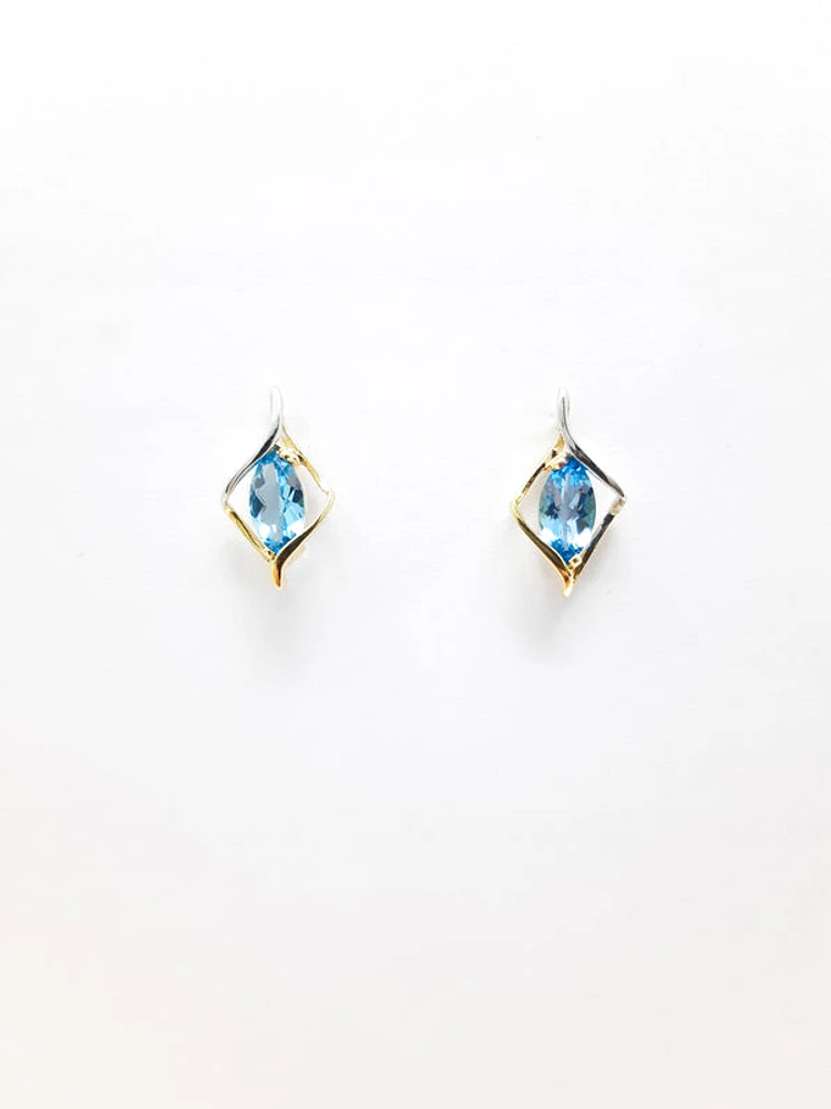 Blue Topaz Earrings