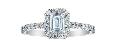 14K Gold 0.84cttw Lab Grown Diamond Engagement Ring - /