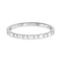 14K White, Yellow or Rose Gold 0.18cttw Diamond Art Deco Inspired Ring - 14K White Gold