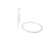 Sterling Silver Hoop Earrings 50mm
