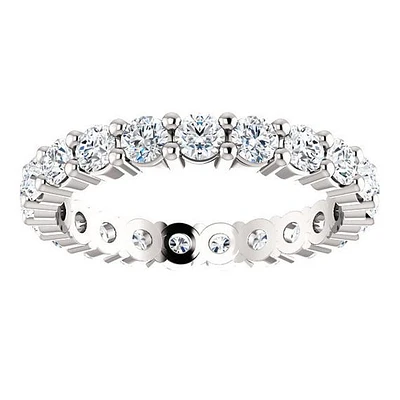 14k Moissanite Eternity Band