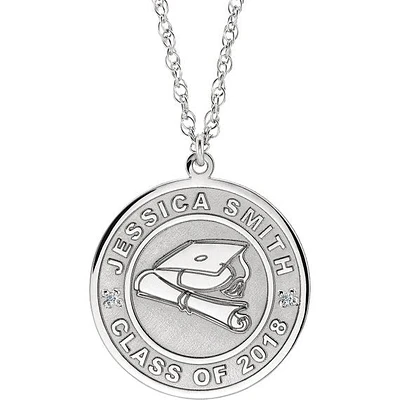 Completely Customizable Graduation Pendant with Chain