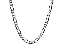 925 Sterling Silver Chain Figaro - 22" - 5.6mm