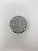 Silver Crystal Round Trinket Box