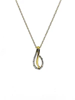 10K Yellow Gold Diamond Pendant