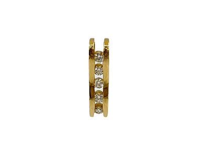 14K Yellow Gold 0.30cttw Diamond Della Falls Pendant - 5mm x 20mm