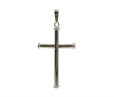 925 Sterling Silver Cross Pendant - 48mm x 23mm
