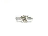 14K White Gold 1.52cttw Diamond Solitaire Engagement Ring, size 6.5