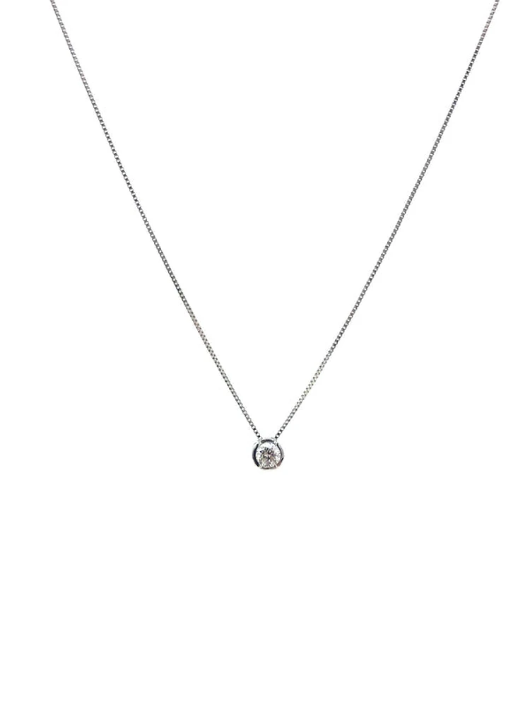 Diamond Solitaire Necklace