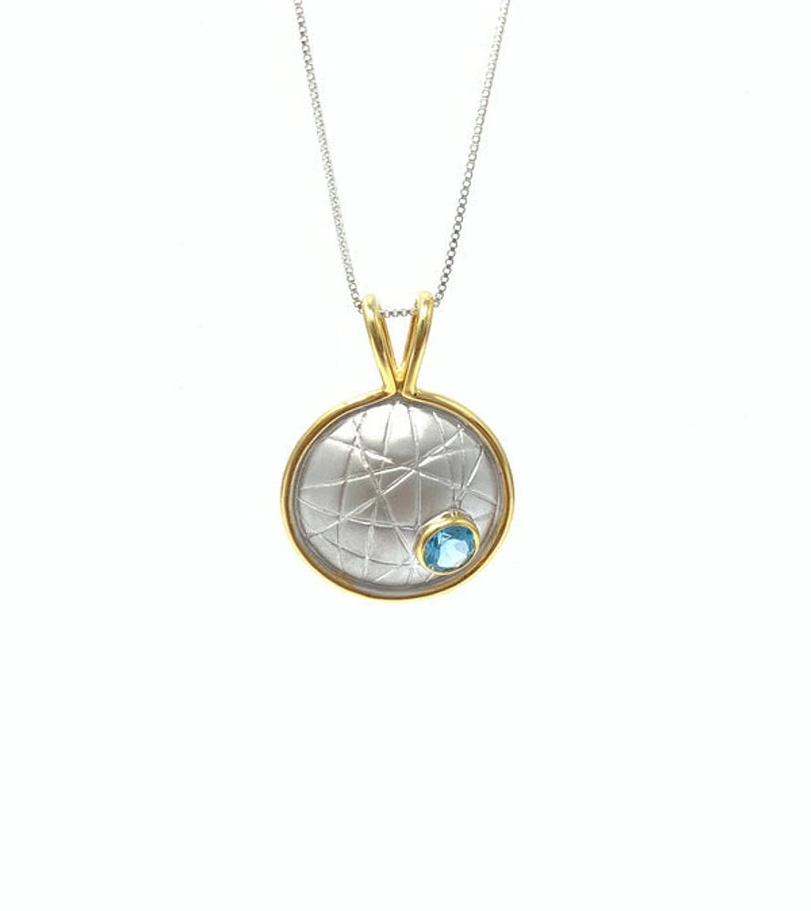 Blue Topaz Pendant