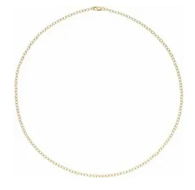 2.5 mm Cable Chain with Lobster Clasp - Various Lengths /