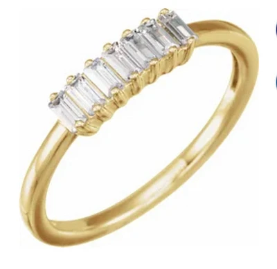 14K White 1/3 CTW Lab-Grown Diamond Ring - 10K Gold