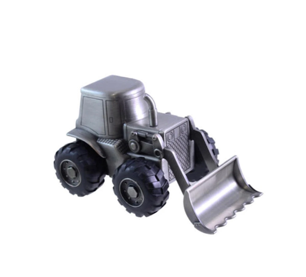 Pewter Engraveable Tractor Money Bank - 086250