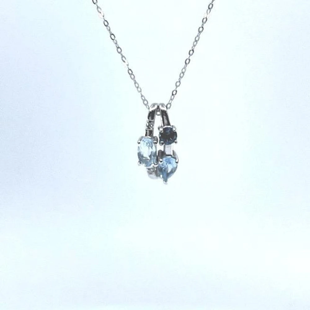 Aquamarine & Blue Topaz Pendant