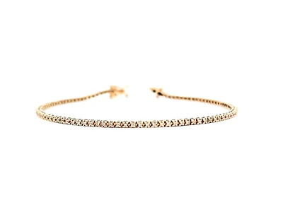14K Rose Gold 0.35cttw Diamond Tennis Bracelet, 7"