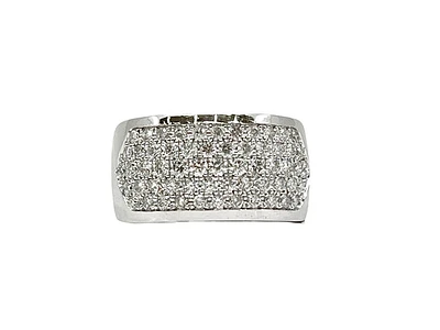 14K White Gold 1.40cttw Diamond Ring, size 6.50