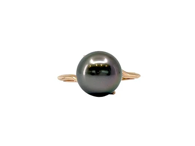 14K Rose Gold Tahitian Pearl Ring