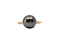 14K Rose Gold Tahitian Pearl Ring