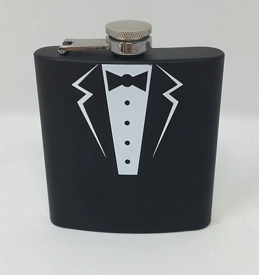 Tuxedo Black Matte Flask 6oz