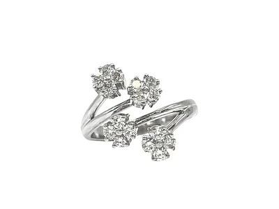 14K White Gold 0.60cttw Diamond Ring - Size 6.5