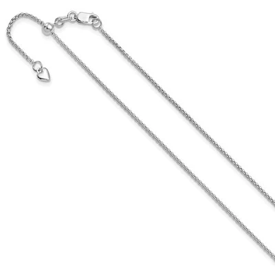 Adjustable 14K Gold Round Box Chain 16" - 22" 1.35mm