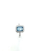 London Blue Topaz & Diamond Ring