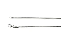 925 Sterling Silver 1.40mm High Rhodium Plated Franco Chain with Lobster Clasp - 18 Inches