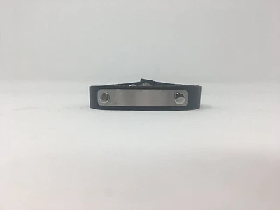 Mens Leather ID Bracelet