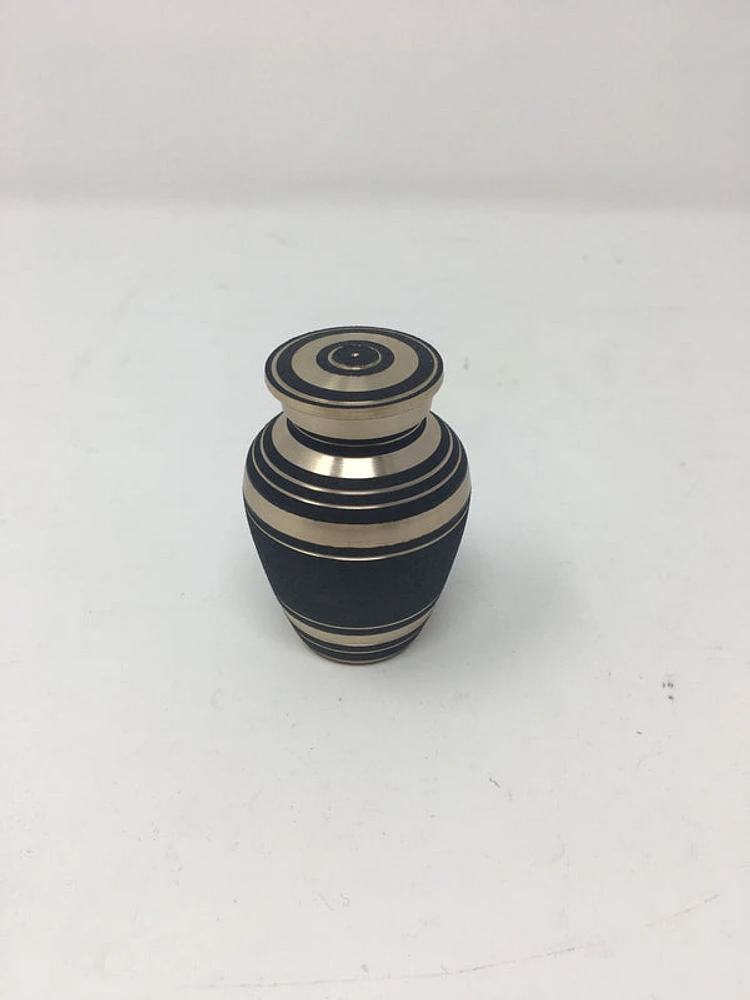 Black & Gold Keepsake Urn