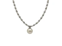 925 Sterling Silver Fresh Water Pearl Strand, 18"