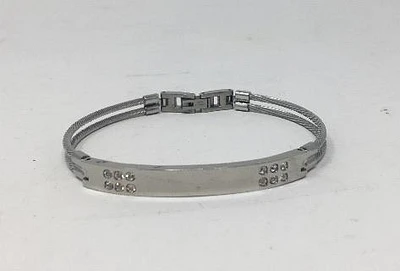 Bangle Bracelet with Crystals