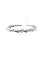 10k White Gold 0.065cttw Paw Print Diamond Ring, 6.5