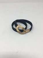 Double Wrap Gold Plated Buckle Bracelet
