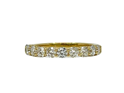 14K Yellow Gold 1.00cttw Lab Grown Diamond Band
